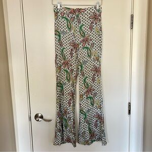 Zara paisley flare pants